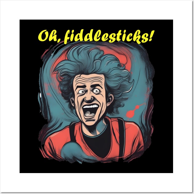Oh Fiddlesticks - Funny Portrait Wall Art by Jackson Williams